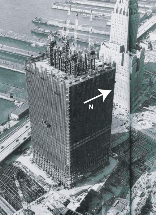 North Tower during construction North Tower during construction